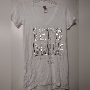 Victoria's Secret Pink cute simple v neck tee